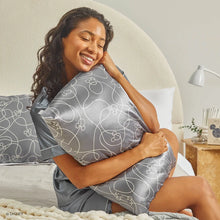 Load image into Gallery viewer, Kitsch & Mickey and Minnie Mickey Maze King Satin Pillowcase