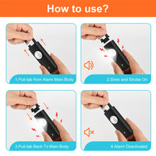Load image into Gallery viewer, Safety First Personal Safety Alarm & Flashlight Black
