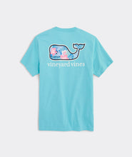 Load image into Gallery viewer, Vineyard Vines Chappy Floral Whale Filled Short Sleeve Tee in Turquoise