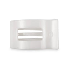Load image into Gallery viewer, Teleties Large Flat Rectangle Clip Coconut White