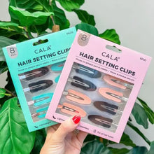 Load image into Gallery viewer, Hair Setting Clips Black/Mint