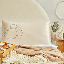 Load image into Gallery viewer, Kitsch & Mickey and Minnie Mr. Mouse King Satin Pillowcase