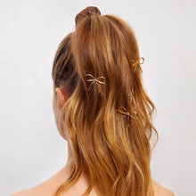 Load image into Gallery viewer, Kitsch Metal Enamel Cloud & Bow Bobby Pins 8pc Set