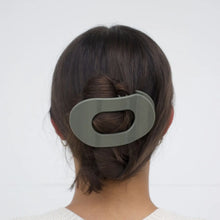 Load image into Gallery viewer, Teleties Large Flat Round Clip Sage It Ain't So