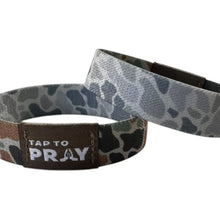 Load image into Gallery viewer, Versible River Rock Camo Classic & Sage Tap to Pray Wristband