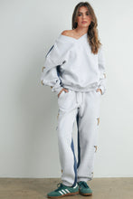 Load image into Gallery viewer, Don't Let Me Down Round Neck Sweatshirt With Star Detail