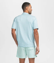 Load image into Gallery viewer, Southern Shirt Co. Men's Bluffton Stripe Polo in Aqua Splash
