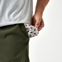 Load image into Gallery viewer, Burlebo 7" Everyday Shorts in Mallard Green-Ducks and Dog Pocket