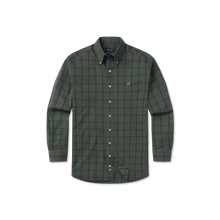 Load image into Gallery viewer, Southern Marsh Palmer Performance Dress Shirt Dark Olive & Navy