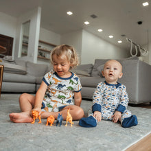 Load image into Gallery viewer, Burlebo Youth Sleep Short Set in Dino-Mite