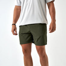 Load image into Gallery viewer, Burlebo 7" Everyday Shorts in Mallard Green-Ducks and Dog Pocket