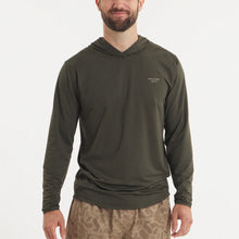 Load image into Gallery viewer, Southern Marsh Fieldtec Retro Ultralight Hoodie in Dark Olive