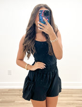 Load image into Gallery viewer, Flounce & Flow Romper in Black