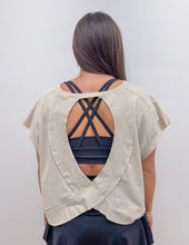 Load image into Gallery viewer, Fly With You Open Back Top in Sand Beige