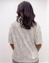 Load image into Gallery viewer, I Don't Care Camo Ribbed Loose Fit SS Shirt