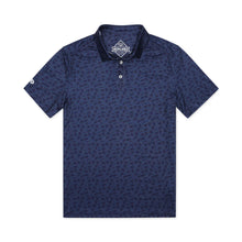 Load image into Gallery viewer, Burlebo Performance Polo in Navy Stars and Stripes