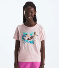 Load image into Gallery viewer, North Face Girls' Graphic SS Tee Pink Moss