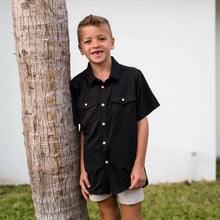 Load image into Gallery viewer, Burlebo Youth Performance Western Shirt in Black