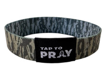 Load image into Gallery viewer, Versible Tree Bark Camo Brown & Grey Tap to Pray Wristband