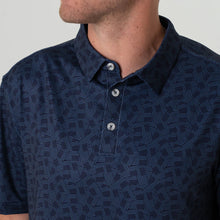 Load image into Gallery viewer, Burlebo Performance Polo in Navy Stars and Stripes