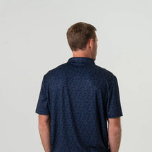 Load image into Gallery viewer, Burlebo Performance Polo in Navy Stars and Stripes