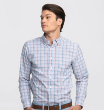 Load image into Gallery viewer, Southern Shirt Company Samford Check LS Dress Shirt Blue Pearl