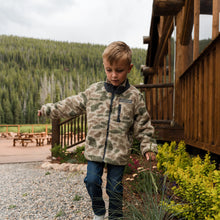 Load image into Gallery viewer, Burlebo Toddler Sherpa Full Zip Jacket in Alpine Camo
