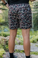 Load image into Gallery viewer, Burlebo 7" Throwback Camo Athletic Shorts with Black Liner