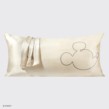 Load image into Gallery viewer, Kitsch & Mickey and Minnie Mr. Mouse King Satin Pillowcase