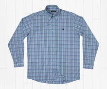 Load image into Gallery viewer, Southern Marsh Hartsville Plaid Dress Shirt French Blue & Mint