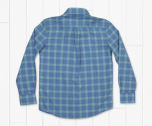 Load image into Gallery viewer, Southern Marsh Youth Calabash Performance Dress Shirt Mint & French Blue