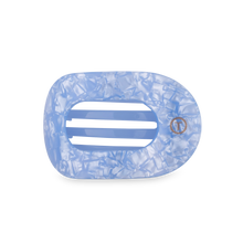 Load image into Gallery viewer, Teleties Medium Flat Round Clip Blue Lagoon