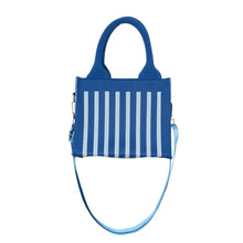 Load image into Gallery viewer, Structured Striped Mini Handbag in Blue