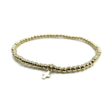 Load image into Gallery viewer, Erin Gray 3mm Gold-Filled Karma Luxe Cross Beaded Bracelet