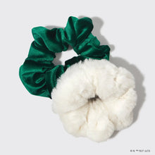 Load image into Gallery viewer, Elf x Kitsch Scrunchies 2pc White &amp; Green