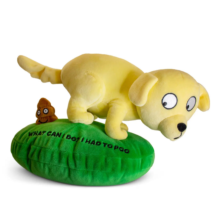 What Can I Do? I Had To Poo Plush Yellow Lab