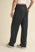 Load image into Gallery viewer, Just Because Soft Air Scuba Wide Leg Pants in Black
