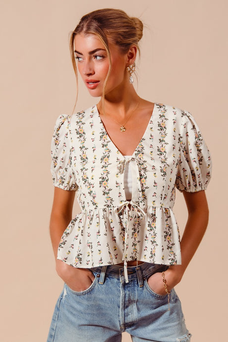 What Do I Do Floral Blouse Top