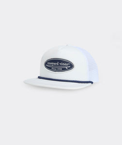 Vineyard Vines Surf Logo Patch Hat in White