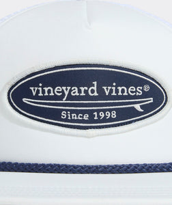 Vineyard Vines Surf Logo Patch Hat in White