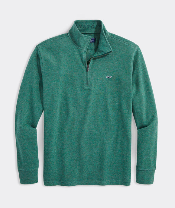 Vineyard Vines Saltwater Quarter Zip in Charleston Green