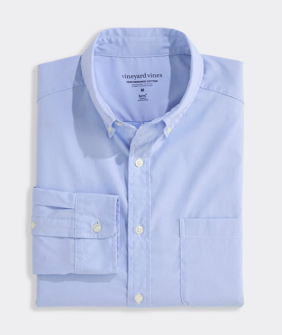 Vineyard Vines Performance Cotton Breakwater Solid Shirt