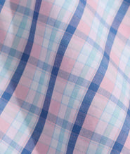 Load image into Gallery viewer, Vineyard Vines Sandie Plaid Perfect Wash Poplin Dress Shirt in Flamingo