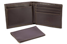 Load image into Gallery viewer, Mississippi State Bulldogs Bifold Old School Camo Leather Wallet: Green/Gray