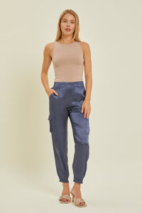 People Watching Basic Boat Neck Tank in Taupe