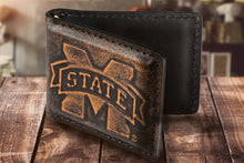 Load image into Gallery viewer, Mississippi State Bulldogs Burnished Leather Money Clip