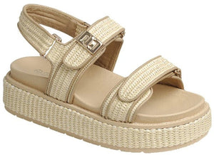Spring into Summer Raffia Platform Sandals