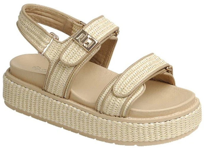 Spring into Summer Raffia Platform Sandals