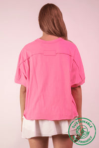 So Be It Oversized Knit Top in Pink