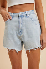 Load image into Gallery viewer, Stretch Distressed Denim Shorts